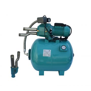 Hidrofor de mare adancime 23m cu ejector Omnigena DP355/100 rezervor 100 Litri cu manometru + set 4 stuturi filetate