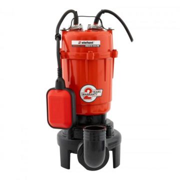 Pompa cu tocator pentru drenaj Elefant WQCD10-10-0.75F, 750W, Tocator, 180 L min., Inaltime 10m, Adancime 5m
