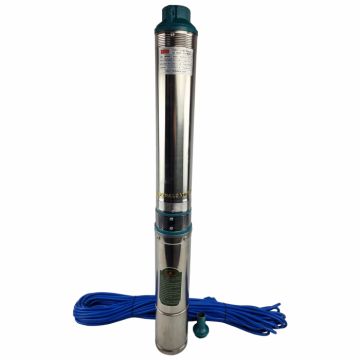 Pompa submersibila de mare adancime AquaMann Premium, 11 Turbine, 160metri, debit 10m  ³ h, 30 metri cablu