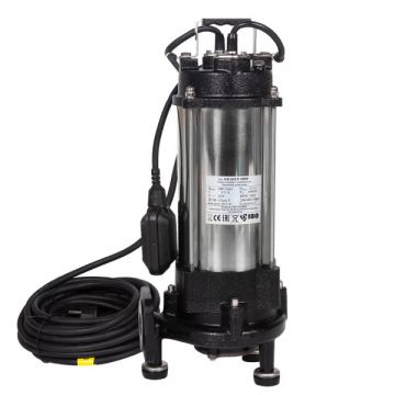 Pompa apa murdara cu tocator, cutit si Plutitor, IBO Kraken 1800F, 1800W, 240 l/min, H Refulare 21 m, 230V