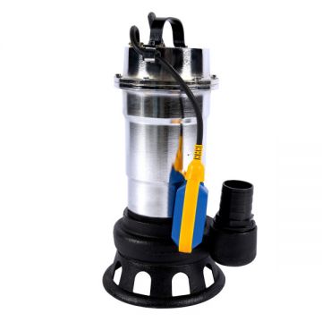 Pompa inox apa murdara cu plutitor, SWP-750-50F, 3 KW, 416 l/min, Inaltime Refulare-20m, Bobinaj Cupru, Micul Fermier