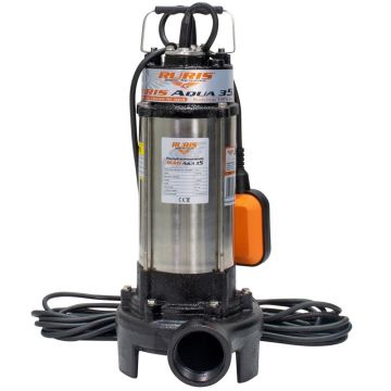 Pompa Apa Murdara Ruris Aqua 35 Cu Tocator, 1300 W,18m3/h, H Refulare 12 M , Carscasa Inox
