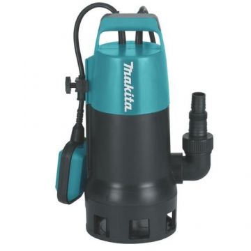 Pompa submersibila apa murdara Makita PF1010, 1100 W, debit maxim 14.4 mc/h, adancime imersie 5 m,inaltime refulare 10 m, cablu 10 m