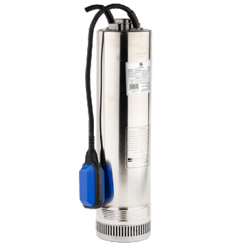 Pompa submersibila din inox, cu plutitor, 125SCM 406A Gmax, 1100W, 130 l/min, H ref. 65m