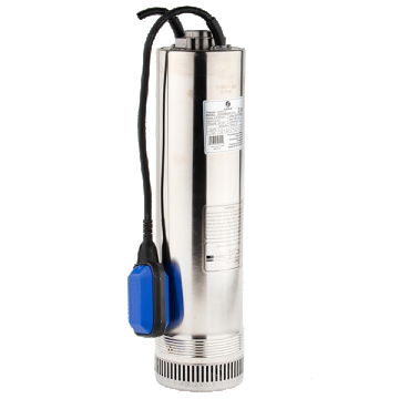 Pompa submersibila din inox, cu plutitor, 125SCM Gmax, 750W, 130 l/min, H ref. 43m