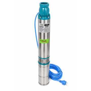 Pompa de apa, sumbersibila, de mare adancime, Craft-Tec Aqua Premium, 8 turbine, 1800W, 2850RPM, Debit 7m  ³ h, H 160m, Bobinaj Cupru, 20m cablu