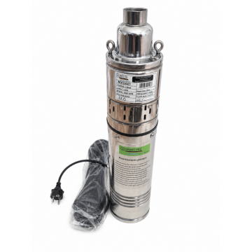 Pompa submersibila pt.apa, cu melc inox, Craft-Tec Aqua Premium, 1800W, 2850RPM, H 160m, Debit max.5 m  ³ h, Cablu 20m, Inox